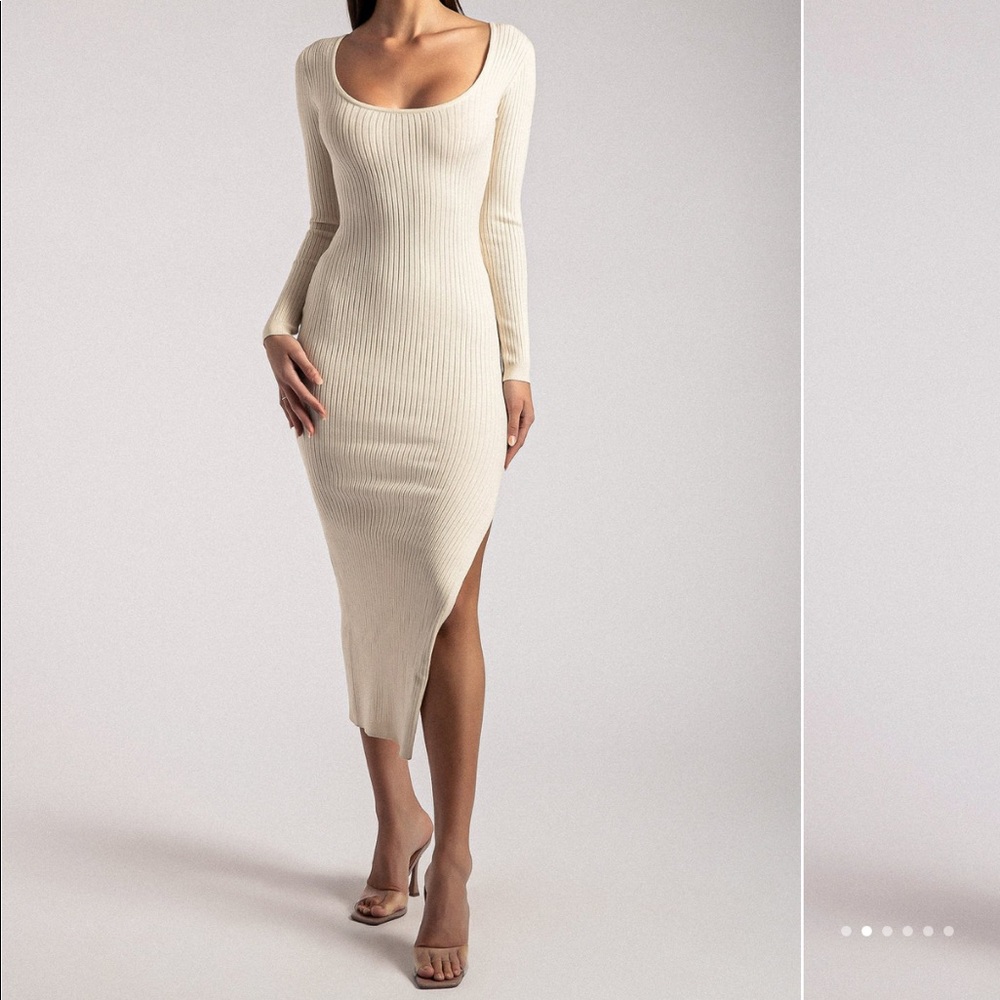 Meshki ribbed sweater dress
